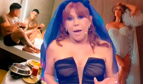 Magaly Medina no se guardó nada por las fotos de la boda de Karla Tarazona y Christian Domínguez.