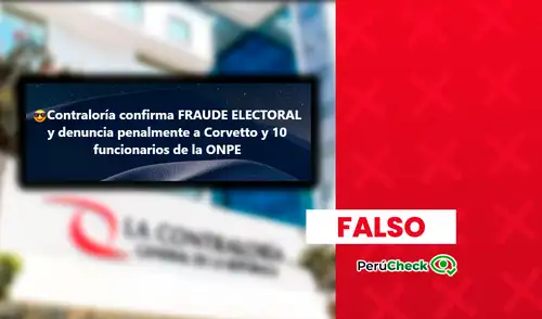 No, la Contraloría no confirmó un ‘fraude’ electoral ni denunció penalmente a Piero Corvetto