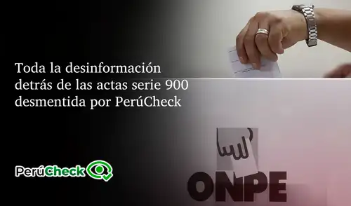 La "serie 900" se refiere a un grupo de mesas de sufragio y actas que se encuentran lejos de la urbe. La "serie 900" se refiere a un grupo de mesas de sufragio y actas que se encuentran lejos de la urbe.