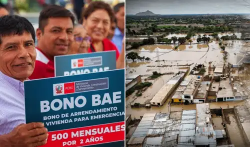 Bono BAE, lluvias en Perú, bono BAE 500 soles lluvias
