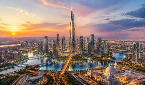 Egipto avanza en la construcción de Nueva Capital Administrativa, un proyecto urbanístico innovador de 725 km² que busca descongestionar El Cairo y albergar a millones de habitantes.