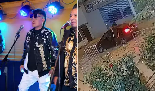 Cámaras de seguridad captaron el ataque armado contra el local donde se presentaba el hijo de 'Chacalón Jr.'. Chacalon JR hijo, ataque al hijo de chacalón jr, San Juan de Miraflores