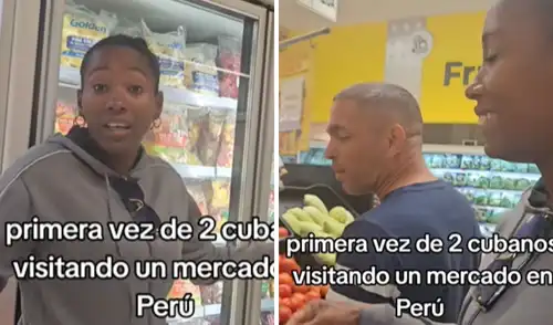 Cubanos impresionados tras ingresar a supermercado en Perú Viral