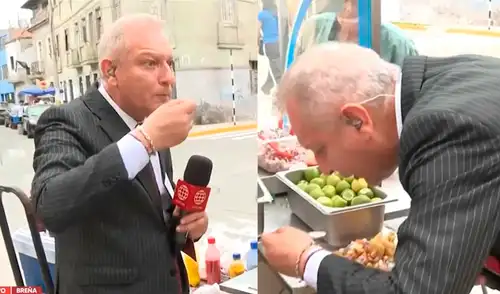 Gunter Rave come ceviche carretillero en plena elecciones 2026 y tiene inesperada reacción en vivo: "Se puso rojo"