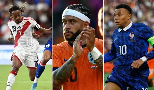 Perú, Países Bajos y Francia juegan hoy sus respectivos amistosos internacionales. Foto: FPF/UEFA/composición LR