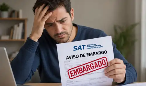 Las obligaciones que pueden generar embargos incluyen el impuesto predial, arbitrios municipales e importes por papeletas de tránsito, acumulando intereses moratorios si no se pagan. Confirmado | SAT de Lima puede incautar cuentas bancarias y bienes de todos los ciudadanos siempre que incumplan con estas obligaciones