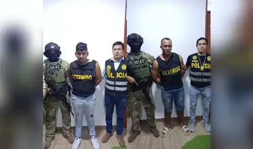 Dos de los integrantes de la banda criminal Los Occidentales Dos de los integrantes de la banda criminal Los Occidentales