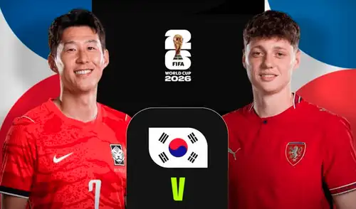 Corea del Sur enfrentará a República Checa por el grupo A del Mundial 2026. Foto: FIFA Corea del Sur enfrentará a República Checa por el grupo A del Mundial 2026.