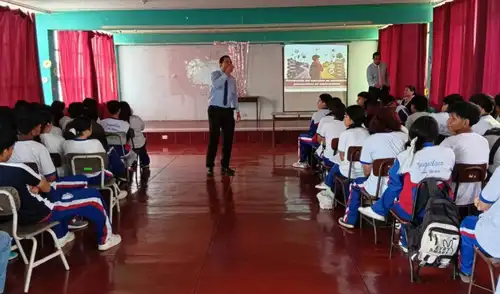 Con esta actividad, la Corte del Santa reafirma su compromiso de fomentar la educación. Fuente: difusión. corte-del-santa