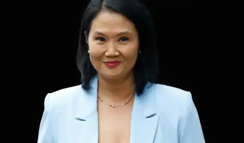 Keiko Fujimori tiene la delantera en el conteo oficial de la ONPE | Composición: LR. Keiko Fujimori tiene la delantera en el conteo oficial de la ONPE