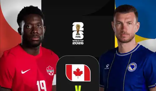 Canadá vs Bosnia se enfrentan en la primera fecha del Mundial 2026. Foto: FIFA Canadá vs Bosnia se enfrentan en la primera fecha del Mundial 2026.