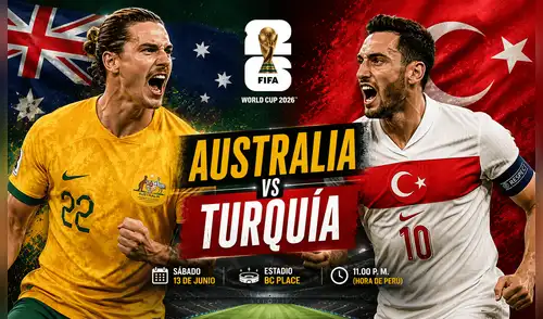 Australia y Turquía se enfrentarán en el grupo D del Mundial 2026. Foto: Composición LR/ChatGPT Australia y Turquía se enfrentarán en el grupo D del Mundial 2026.