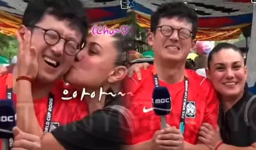 Un periodista surcoreano vive un momento viral previo al inicio de la Copa Mundial de la FIFA 2026, tras ser interrumpido en su transmisión por una aficionada mexicana.
