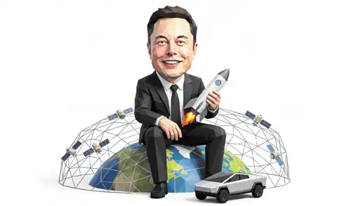 Elon Musk ha construido un vasto imperio que no deja de crecer. A los 54 años, ya se ubica en el futuro. Ilustración: Ricardo Cervera, con asistencia de IA - La República. Elon Musk ha construido un vasto imperio que no deja de crecer. A los 54 años, ya se ubica en el futuro. Ilustración: Ricardo Cervera, con asistencia de IA - La República.