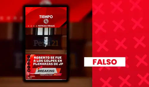 Es falso que Roberto Sánchez protagonizara una pelea en plenaria de Juntos por el Perú Es falso que Roberto Sánchez protagonizara una pelea en plenaria de Juntos por el Perú