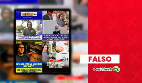 Joven elector no fue registrado como fallecido ni se le impidió votar en Surco Joven elector no fue registrado como fallecido ni se le impidió votar en Surco