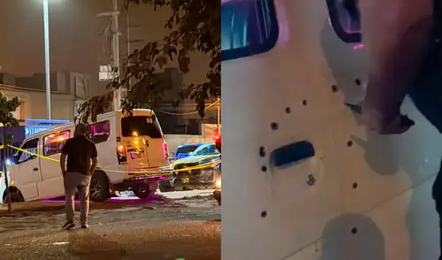 El ataque armado contra la combi sucedió cuando había pasajeros dentro.