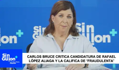 Rosa María Palacios, periodista y conductora de Sin Guion.