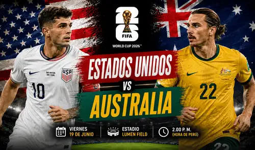 Estados Unidos y Australia se enfrentarán por el grupo D en el Mundilal 2026. Foto: Composición LR/ChatGPT Estados Unidos y Australia se enfrentarán por el grupo D en el Mundilal 2026.
