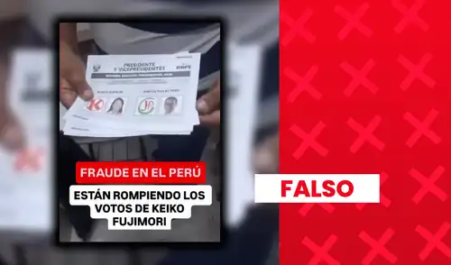 Narrativa difundida en redes fue desmentida por el JNE.