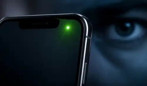 Un pequeño punto verde en la pantalla de tu smartphone es un indicador esencial de privacidad y seguridad, señalando el uso de la cámara y, a veces, del micrófono por aplicaciones.