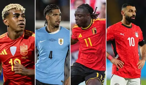 España, Uruguay, Bélgica y Egipto juegan hoy en el Mundial 2026. Foto: UEFA/Conmebol/FIFA/composición LR España, Uruguay, Bélgica y Egipto juegan hoy en el Mundial 2026. Foto: UEFA/Conmebol/FIFA/composición LR