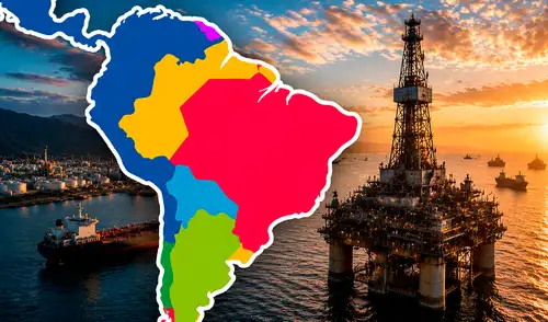 Brasil y Argentina concentrarán buena parte de la nueva y constante expansión en la región. Foto: IA/La República. producción petrolera, estrecho de Ormuz, América Latina, Argentina, Brasil