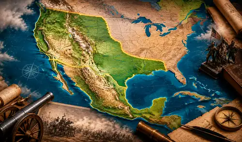 El Tratado de Guadalupe Hidalgo redefinió las fronteras de dos países, dando paso a la expansión norteamericana hacia el océano Pacífico y abarcando hoy los estados de California, Texas y Nueva México.