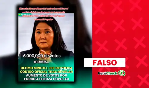 PerúCheck confirmó que la información es falsa y resultó de la manipulación de una plantilla del medio de comunicación, que desmintió dicha afirmación. PerúCheck confirmó que la información es falsa y resultó de la manipulación de una plantilla del medio de comunicación, que desmintió dicha afirmación.