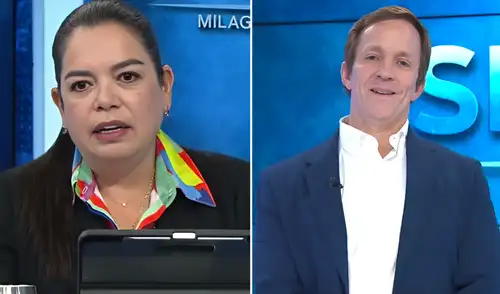 Milagros Leiva se disculpó por equivocación sobre el padre de Francis Allison. Foto: composición LR/Panamericana TV Milagros Leiva