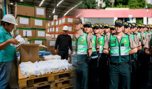 Prendas destinadas a miembros de la PNP permanecen almacenadas Policía Nacional del Perú