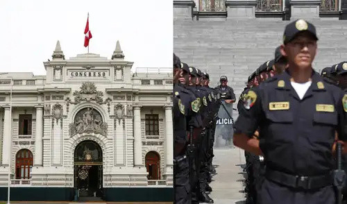 Congreso aprobó ley que blinda a policias y militares | Composición: LR. Congreso aprobó ley que blinda a policias y militares