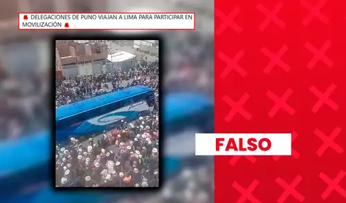 El clip, auténtico pero de más de 3 años, documenta la movilización hacia Lima para la 'Toma de Lima' en enero de 2023. El clip, auténtico pero de más de 3 años, documenta la movilización hacia Lima para la 'Toma de Lima' en enero de 2023.