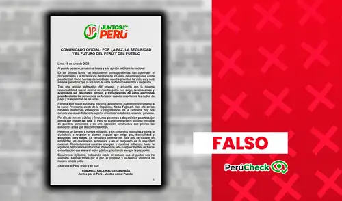 El documento también fue públicamente desmentido por Ernesto Zunini, vocero del partido.