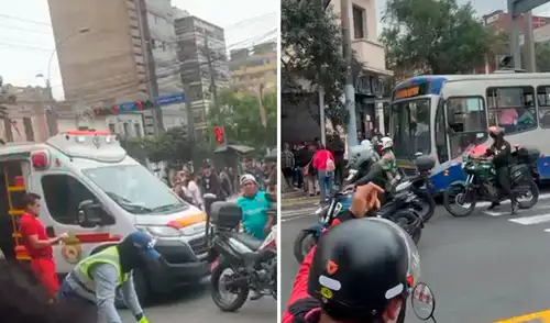 Trabajadora atropellada por bus del Corredor Azul Trabajadora atropellada por bus del Corredor Azul