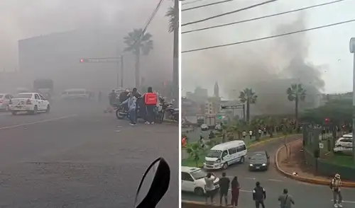 Incendio moviliza al menos cinco unidades de bomberos