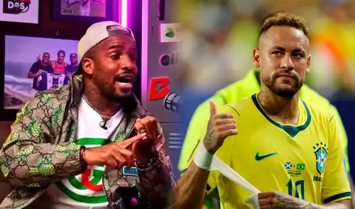 Jefferson Farfán reaccionó eufórico al ver a Neymar ingresar al campo en el partido entre Brasil y Escocia.