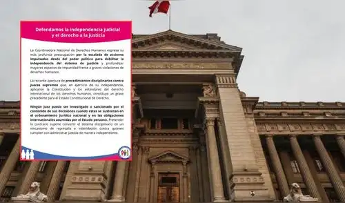 CCNNDDHH criticó hostigamiento a jueces | Composición: LR. CCNNDDHH criticó hostigamiento a jueces