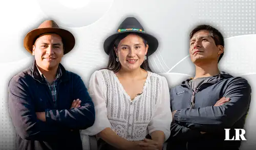 Derecha; Efrain Ticlla. Centro; Marleni Paniura. Izquierda; Cesar Taype. Derecha; Efrain Ticlla. Centro; Marleni Paniura. Izquierda; Cesar Taype.