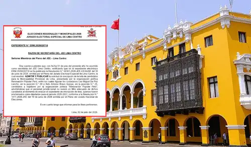 JEE informa que hubo un error al admitir a dos diputados electos en lista de Renovación Popular para la MML JEE informa que hubo un error al admitir a dos diputados electos en lista de Renovación Popular para la MML