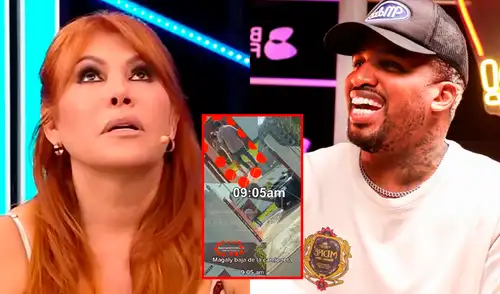 Jefferson Farfán presentó serias pruebas contra Magaly Medina. Foto: Composición LR/Captura/YouTube Jefferson Farfán presentó serias pruebas contra Magaly Medina.
