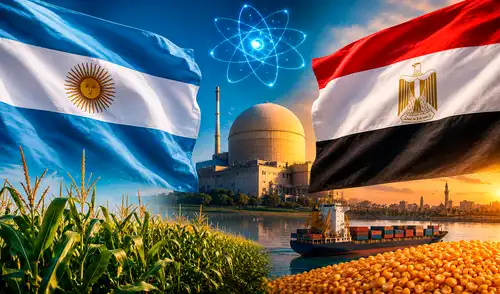 Argentina y Egipto se enfrentan en los octavos de final del Mundial 2026, pero su vínculo trasciende el fútbol, siendo una sólida alianza estratégica en cooperación nuclear y comercio agroindustrial.