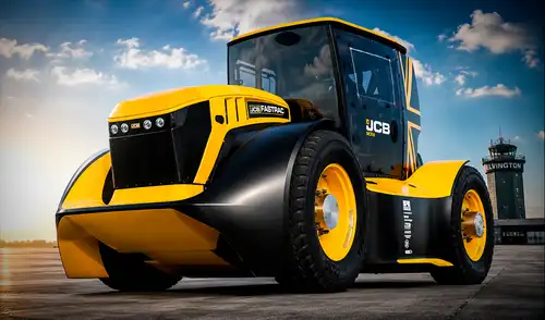 El JCB Fastrac Two, el tractor más veloz del mundo, alcanzó 247,47 km/h, estableciendo un nuevo récord Guinness en el aeródromo de Elvington, Inglaterra.