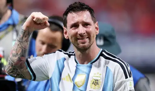 Lionel Messi rompió en llanto tras la clasificación de Argentina a 4tos de final del Mundial 2026. Foto: FIFA Lionel Messi rompió en llanto tras la clasificación de Argentina a 4tos de final del Mundial 2026. Foto: FIFA