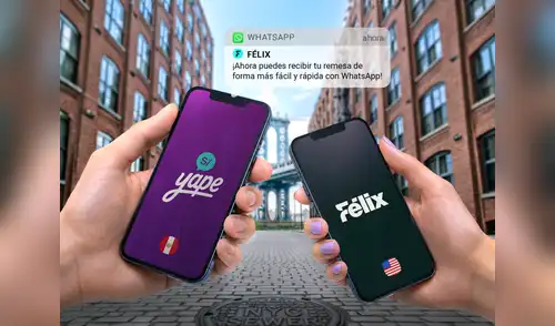 La nueva alianza entre Yape y Félix facilitarán el envío de remesas desde Estados Unidos. La nueva alianza entre Yape y Félix facilitarán el envío de remesas desde Estados Unidos.
