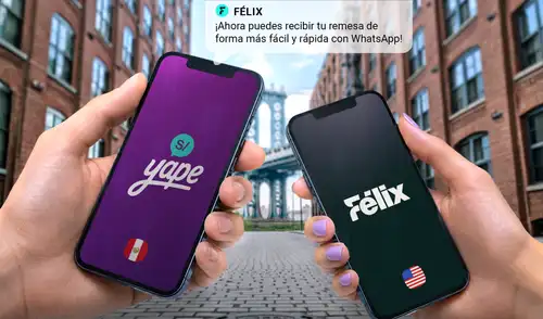 La nueva alianza entre Yape y Félix facilitarán el envío de remesas desde Estados Unidos.