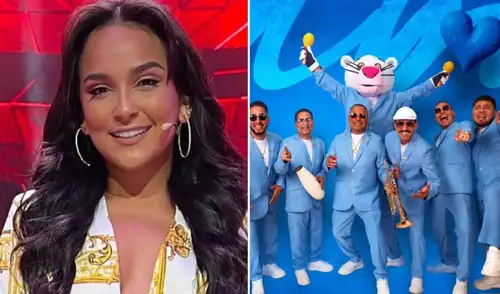 La cantante Daniela Darcourt fue captada junto a integrante de Zaperoko por las cámaras de Magaly Medina.