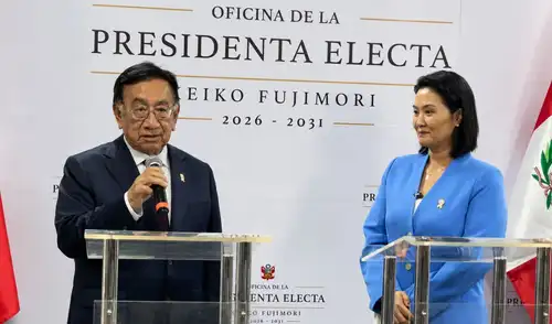 José Balcázar invita a Keiko Fujimori a Palacio tras reunión en oficina de la presidenta electa . Foto: Keiko Fujimori/Facebook keiko fujimori