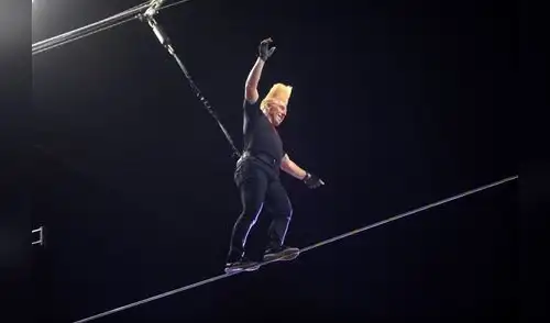 Bello Nock. Foto: AFP. Bello Nock. Foto: AFP.