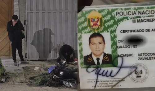 Un efectivo de la Policía Nacional, Christian Wilfredo Astocondor, fue asesinado en Trujillo, La Libertad, mientras intentaba ingresar a su vivienda el pasado viernes.